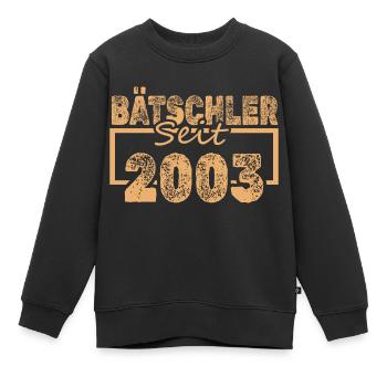 Single, 2003 - Sweat Premium enfant bio - noir - Devant - AI Model Kid Female (0cm)