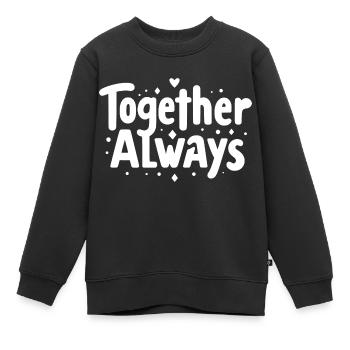 Immer zusammen - Kinder Premium Organic Sweatshirt - Schwarz - Vorne - AI Model Kid Female (0cm)