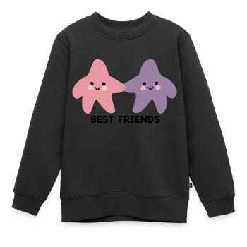 Meilleure Amie Star - Sweat Premium enfant bio - noir - Devant - AI Model Kid Female (0cm)