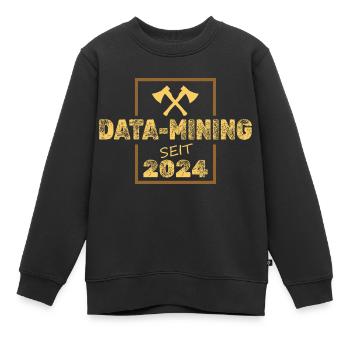 2024 - Kinder Premium Organic Sweatshirt - Schwarz - Vorne - AI Model Kid Female (0cm)