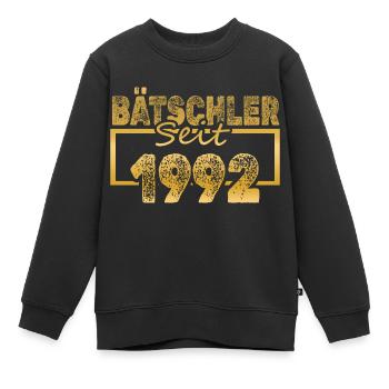 Single, 1992 - Sweat Premium enfant bio - noir - Devant - AI Model Kid Female (0cm)