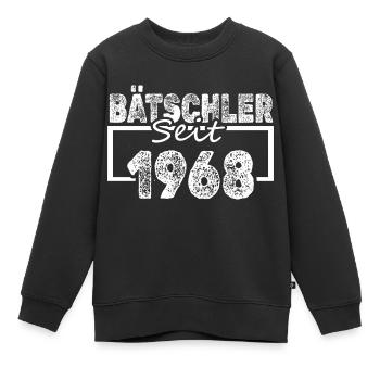 Single, 1968 - Sweat Premium enfant bio - noir - Devant - AI Model Kid Female (0cm)