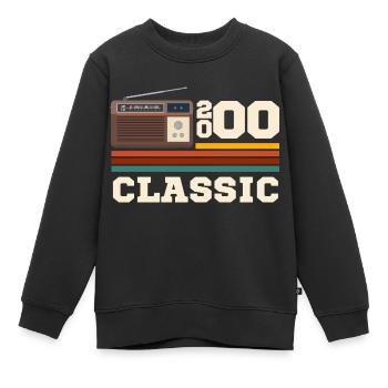 Jubiläum 2000 Retro Klassiker - Kinder Premium Organic Sweatshirt - Schwarz - Vorne - AI Model Kid Female (0cm)