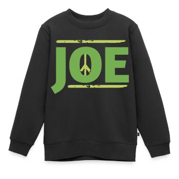 Graphique du signe Joe en paix - Sweat Premium enfant bio - noir - Devant - AI Model Kid Female (0cm)