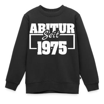 1975 - Kinder Premium Organic Sweatshirt - Schwarz - Vorne - AI Model Kid Female (0cm)
