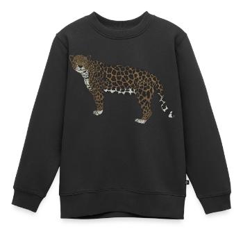 Jaguar-Blick - Kinder Premium Organic Sweatshirt - Schwarz - Vorne - AI Model Kid Female (0cm)