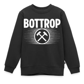 Bottrop Bergbau - Kinder Premium Organic Sweatshirt - Schwarz - Vorne - AI Model Kid Female (0cm)