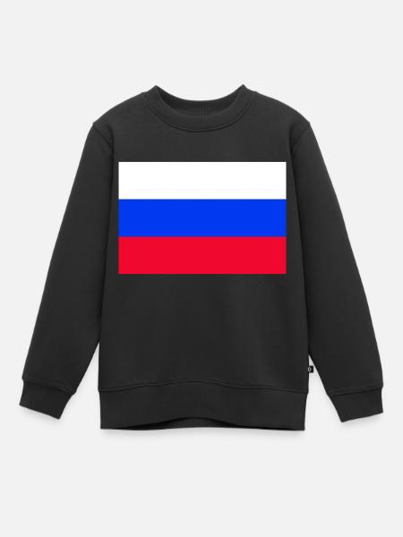 Russie - Sweat Premium enfant bio - noir