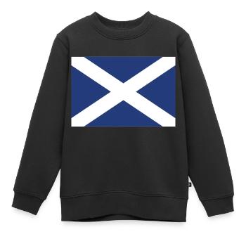 schottland - Kinder Premium Organic Sweatshirt - Schwarz - Vorne - AI Model Kid Female (0cm)