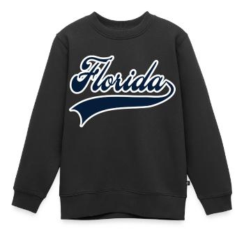 florida weiß navy - Kinder Premium Organic Sweatshirt - Schwarz - Vorne - AI Model Kid Female (0cm)