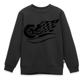 auto 1 - Kinder Premium Organic Sweatshirt - Schwarz - Vorne - AI Model Kid Female (0cm)