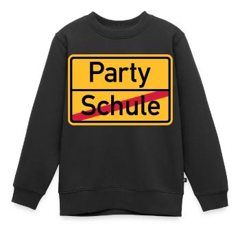 Party - Kinder Premium Organic Sweatshirt - Schwarz - Vorne - AI Model Kid Female (0cm)