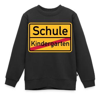 Schule - Kinder Premium Organic Sweatshirt - Schwarz - Vorne - AI Model Kid Female (0cm)