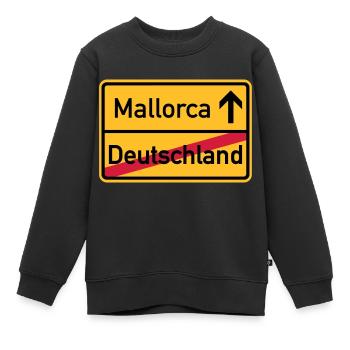 Mallorca - Kinder Premium Organic Sweatshirt - Schwarz - Vorne - AI Model Kid Female (0cm)