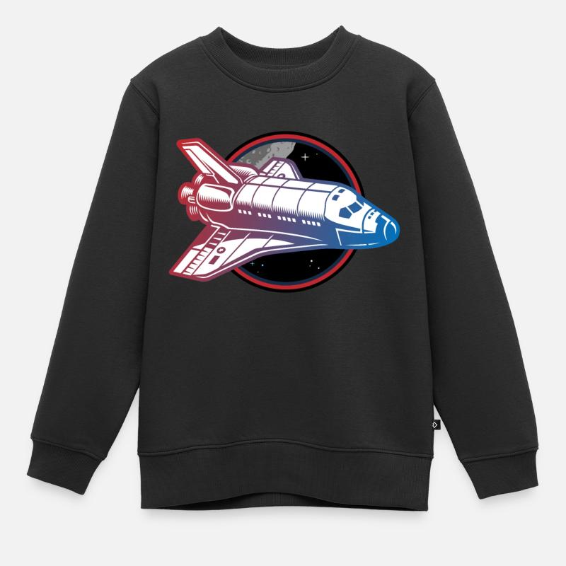 navette spatiale pour vaisseau spatial - Sweat Premium enfant bio - noir