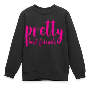 jolis meilleurs amis - Sweat Premium enfant bio - noir - Devant - AI Model Kid Female (0cm)