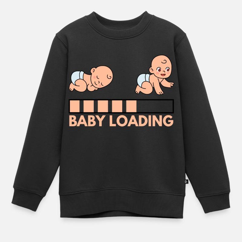 Baby Loading - Kids Premium Organic Sweatshirt - black