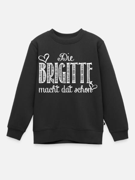 Brigitte - Kinder Premium Organic Sweatshirt - Schwarz