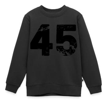 45 - Sweat Premium enfant bio - noir - Devant - AI Model Kid Female (0cm)