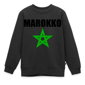 Marokko - Kinder Premium Organic Sweatshirt - Schwarz - Vorne - AI Model Kid Female (0cm)