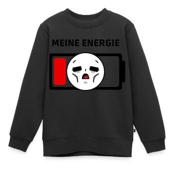 MEINE ENERGIE - Kinder Premium Organic Sweatshirt - Schwarz - Vorne - AI Model Kid Female (0cm)