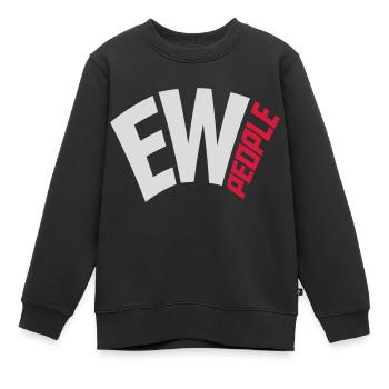ew people citation drôle - Sweat Premium enfant bio - noir - Devant - AI Model Kid Female (0cm)