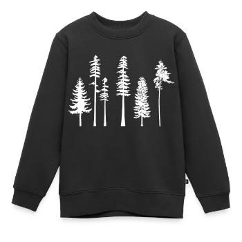 Kiefer - Kinder Premium Organic Sweatshirt - Schwarz - Vorne - AI Model Kid Female (0cm)