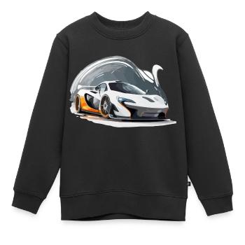 Der Sportwagen - Kinder Premium Organic Sweatshirt - Schwarz - Vorne - AI Model Kid Female (0cm)