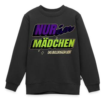 miezekatze lieben hauskatze statement großkatze - Kinder Premium Organic Sweatshirt - Schwarz - Vorne - AI Model Kid Female (0cm)