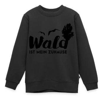 Im Wald - Kinder Premium Organic Sweatshirt - Schwarz - Vorne - AI Model Kid Female (0cm)