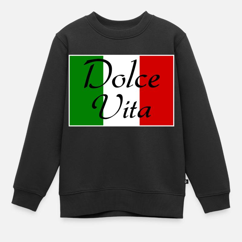 Dolce Vita - Kinder Premium Organic Sweatshirt - Schwarz