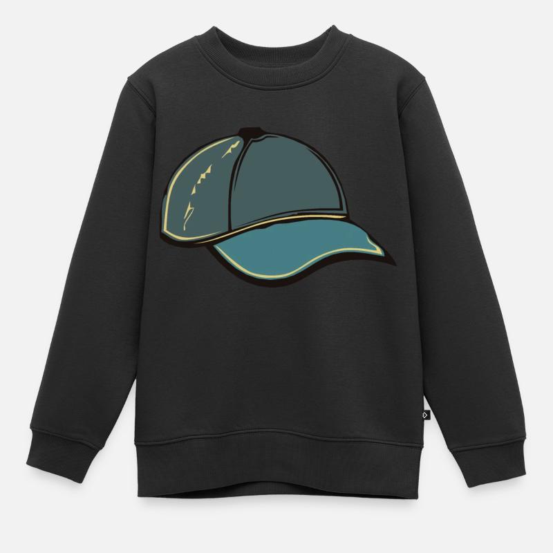 Tucker-Kappe 13 A - Kinder Premium Organic Sweatshirt - Schwarz