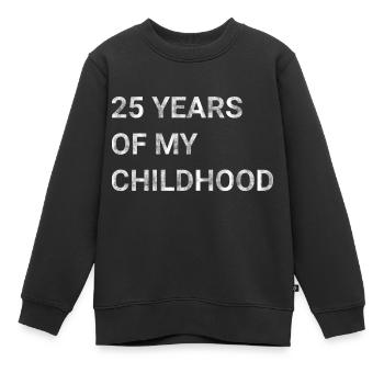 25 ans de mon enfance - Sweat Premium enfant bio - noir - Devant - AI Model Kid Female (0cm)