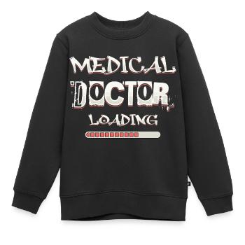 Arzt lädt lustige Phrase aus der medizinischen Fakultät - Kinder Premium Organic Sweatshirt - Schwarz - Vorne - AI Model Kid Female (0cm)