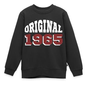 Original 1965 - Sweat Premium enfant bio - noir - Devant - AI Model Kid Female (0cm)