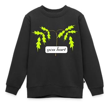 vous avez mal - Sweat Premium enfant bio - noir - Devant - AI Model Kid Female (0cm)