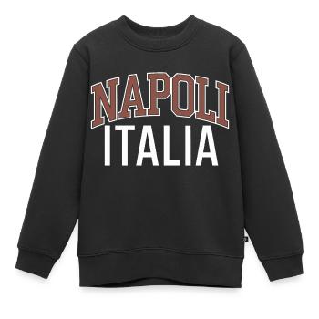 Neapel - Italien - Kinder Premium Organic Sweatshirt - Schwarz - Vorne - AI Model Kid Female (0cm)