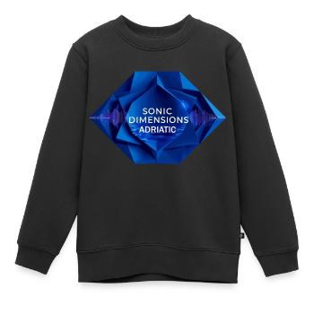 Electronic Music Festival - Kids Premium Organic Sweatshirt - black - Front - AI Model Kid Female (0cm)