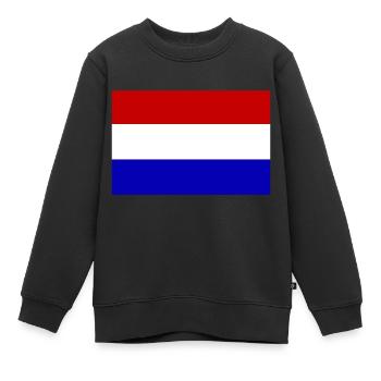Pays-Bas, Pays-Bas, Pays-Bas, drapeau, drapeau - Sweat Premium enfant bio - noir - Devant - AI Model Kid Female (0cm)