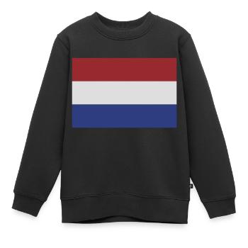 niederlande - Kinder Premium Organic Sweatshirt - Schwarz - Vorne - AI Model Kid Female (0cm)