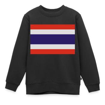 thailand - Kinder Premium Organic Sweatshirt - Schwarz - Vorne - AI Model Kid Female (0cm)