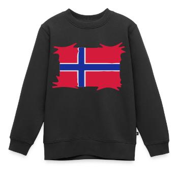 norwegen3 - Kinder Premium Organic Sweatshirt - Schwarz - Vorne - AI Model Kid Female (0cm)