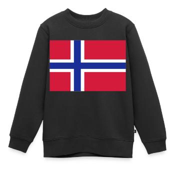 Norwegen - Kinder Premium Organic Sweatshirt - Schwarz - Vorne - AI Model Kid Female (0cm)