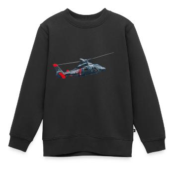 dauphin marine - Kinder Premium Organic Sweatshirt - Schwarz - Vorne - AI Model Kid Female (0cm)