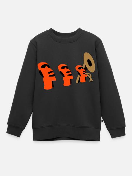 sousaphone rapa nui - Sweat Premium enfant bio - noir