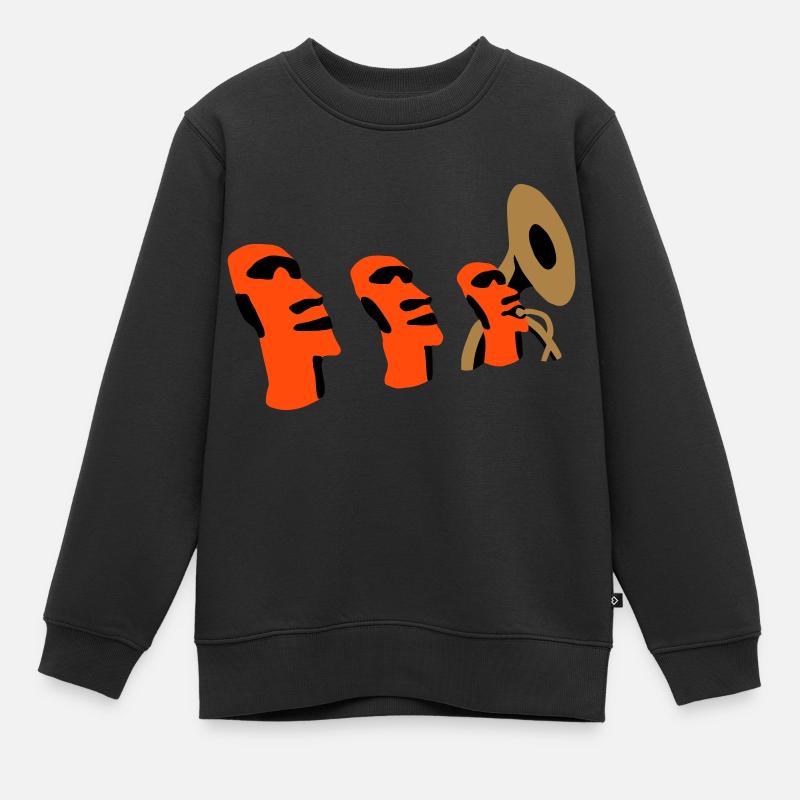 sousaphone rapa nui - Sweat Premium enfant bio - noir