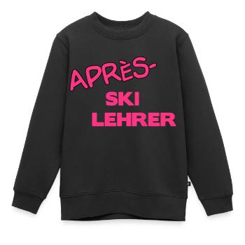 Après Skilehrer - Kinder Premium Organic Sweatshirt - Schwarz - Vorne - AI Model Kid Female (0cm)