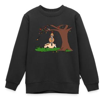 Per und Bjørn - Kinder Premium Organic Sweatshirt - Schwarz - Vorne - AI Model Kid Female (0cm)