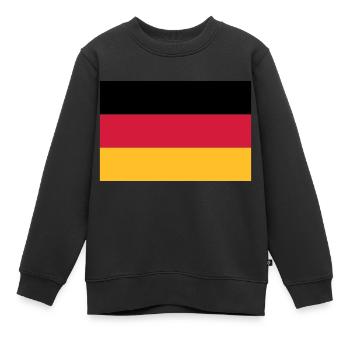 Drapeau de l'Allemagne - Sweat Premium enfant bio - noir - Devant - AI Model Kid Female (0cm)