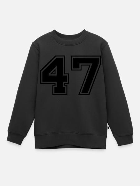 47 - Kinder Premium Organic Sweatshirt - Schwarz